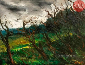 Stormy landscape Maurice de Vlaminck woods trees Oil Paintings